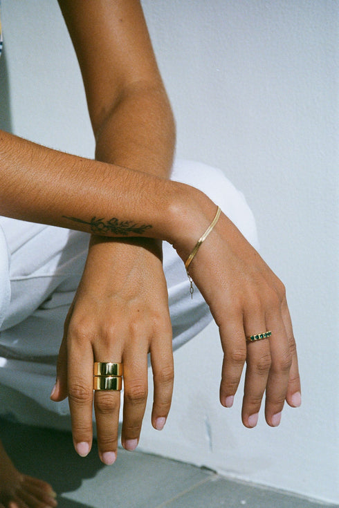 SNAKE CHAIN ARMBAND ZILVER